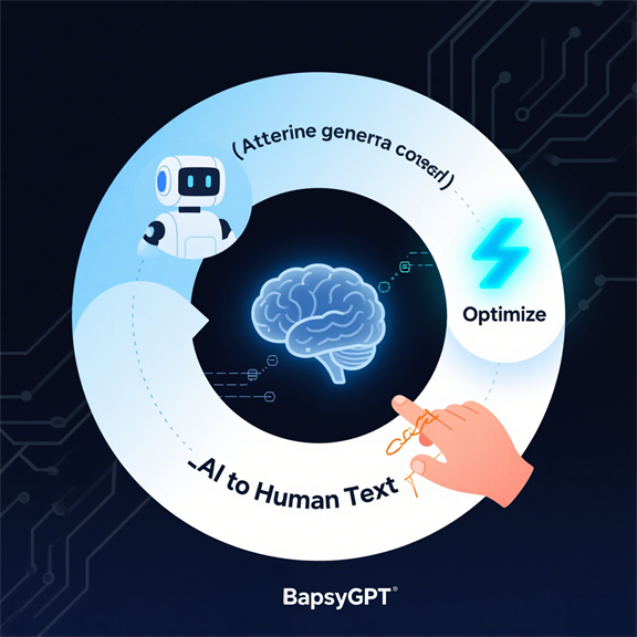 BypassGPT interface demonstrating AI text humanization features